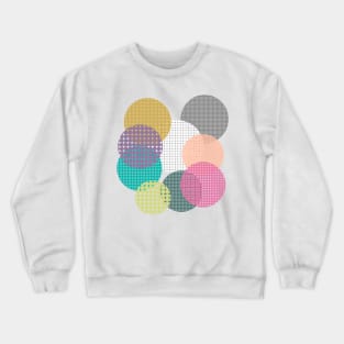 Abstract Pattern Round Colors Crewneck Sweatshirt